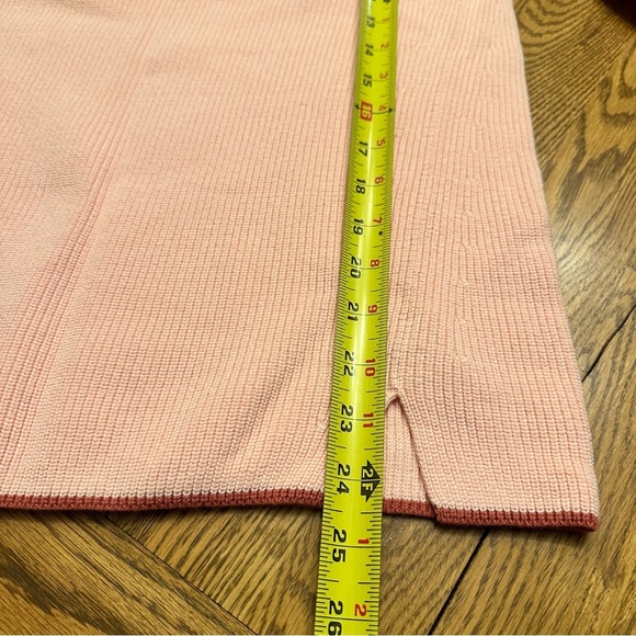 Talbots 100% Pima Cotton Cowl Neck Sweater Pink Ribbed & Knit Size Small - Picture 10 of 10